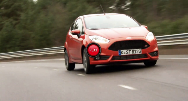  Ford Handling Specialist Hoons the New Fiesta ST on the Lommel Track