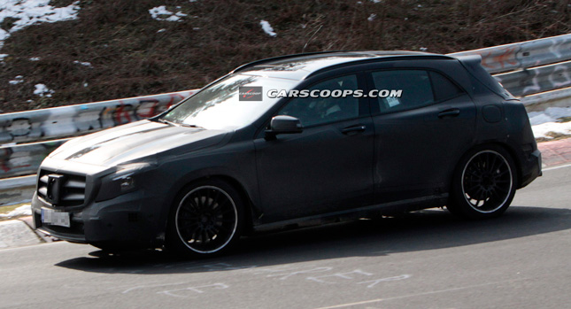  Spy Shots: Mercedes-Benz Takes GLA 45 AMG Hot Crossover to the 'Ring