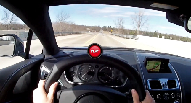  Get a Driver's Point of View from Inside the New Aston Martin Vanquish
