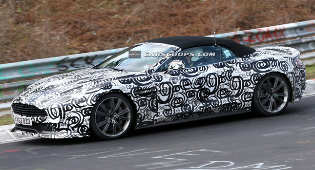  Spied: Aston Martin Takes New Vanquish Volante Out for Running on the 'Ring