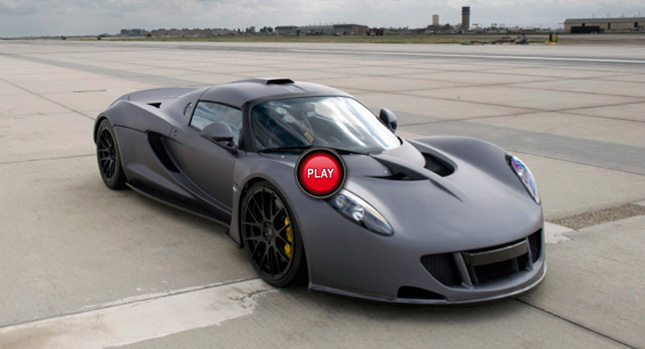 Watch Hennessey's Venom GT Set New World Top Speed Record at 265.7MPH or 427.6 km/h
