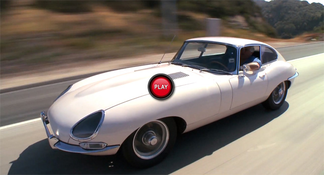  Not Many Cars Look Good in White – Jay Leno’s Jaguar E-Type Does!