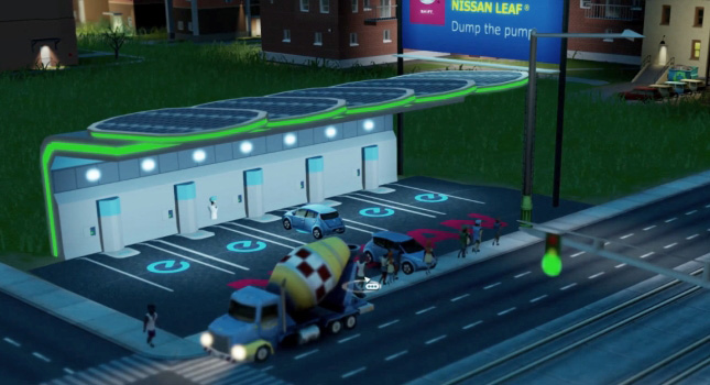  SimCity Game Now Features Virtual Nissan Leaf Charging Stations