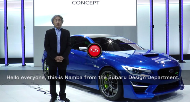  Subaru Design Boss Osamu Namba Talks WRX Concept in New Video