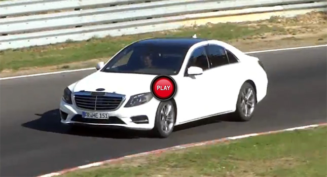  New 2014 Mercedes-Benz S-Class Passes By the Camera Almost Undisguised