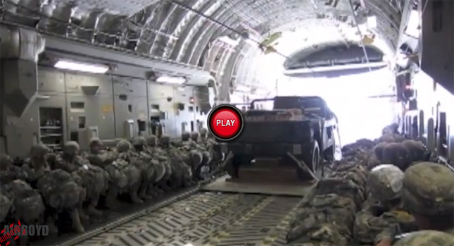  Watch a C-17 Drop Off a Humvee in the Air, Plus Bonus Clip of IED Training Simulator
