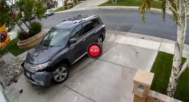  Toyota Highlander Driver Demolishes Garage, Cries “Unintended Acceleration”, But Is It?