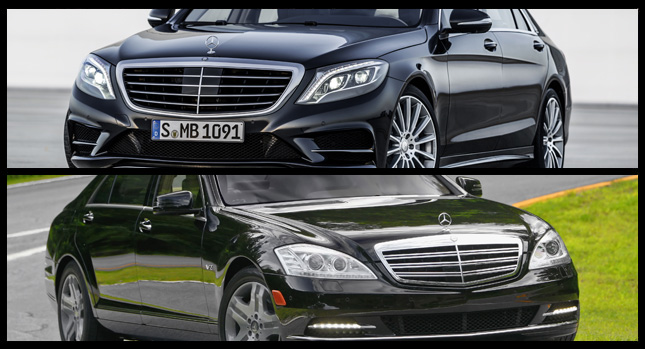  We Compare the W222 Mercedes-Benz S-Class Side by Side to the W221