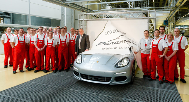  Porsche Builds 100,000th Panamera in Leipzig