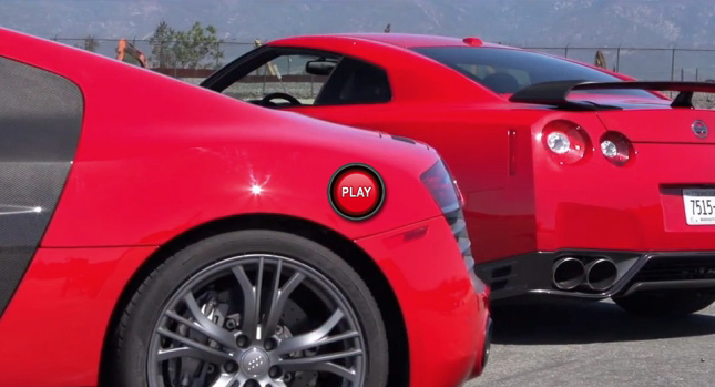  Nissan’s GT-R Track vs. Audi’s R8 V10 Plus in MT Test