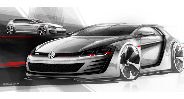  VW Prepares Super Golf GTI Design Vision Concept with Twin-Turbo V6 and 496 Horses