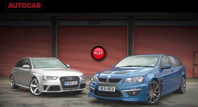  See How the Vauxhall VXR8 Tourer Stacks Up Against the Audi RS4 Avant