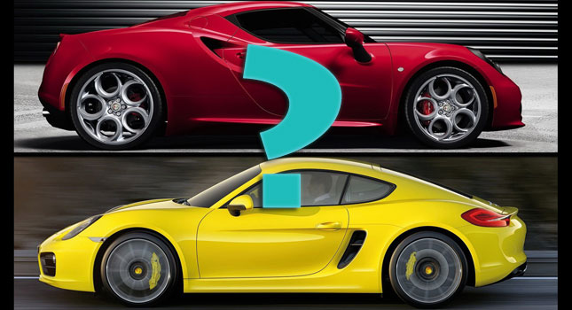  Poll: Which One Would You Go For, the Porsche Cayman or Alfa Romeo 4C?