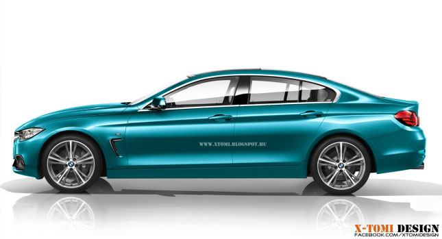  BMW 4-Series Rendered As Four-Door Gran Coupe and As a Convertible
