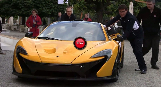  McLaren P1 Needs a Push After Breaking Down at Concorso d'Eleganza