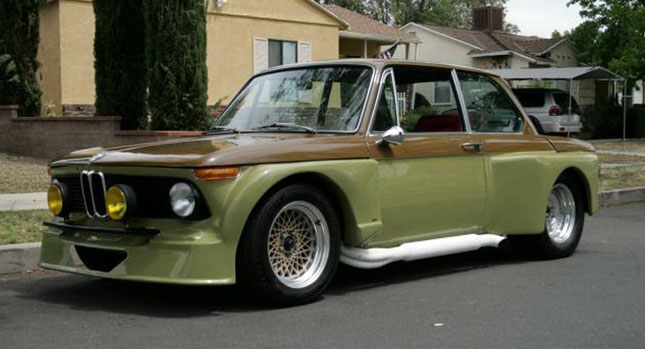  BMW 2002 with a Wide Booty and 5.0-Liter Mustang V8 Up for Grabs on eBay