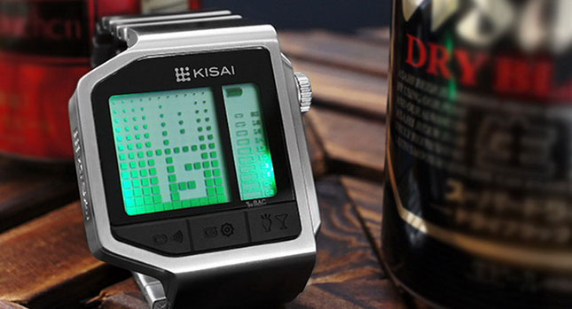  Tokyoflash Watch Tells You Both the Time and Whether You're Too Drunk To Drive