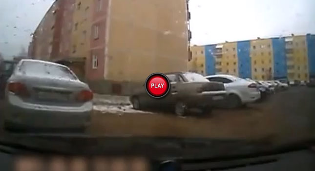  Russian Taxi Driver Flips His Car While Trying to Flee from a Small Fender Bender