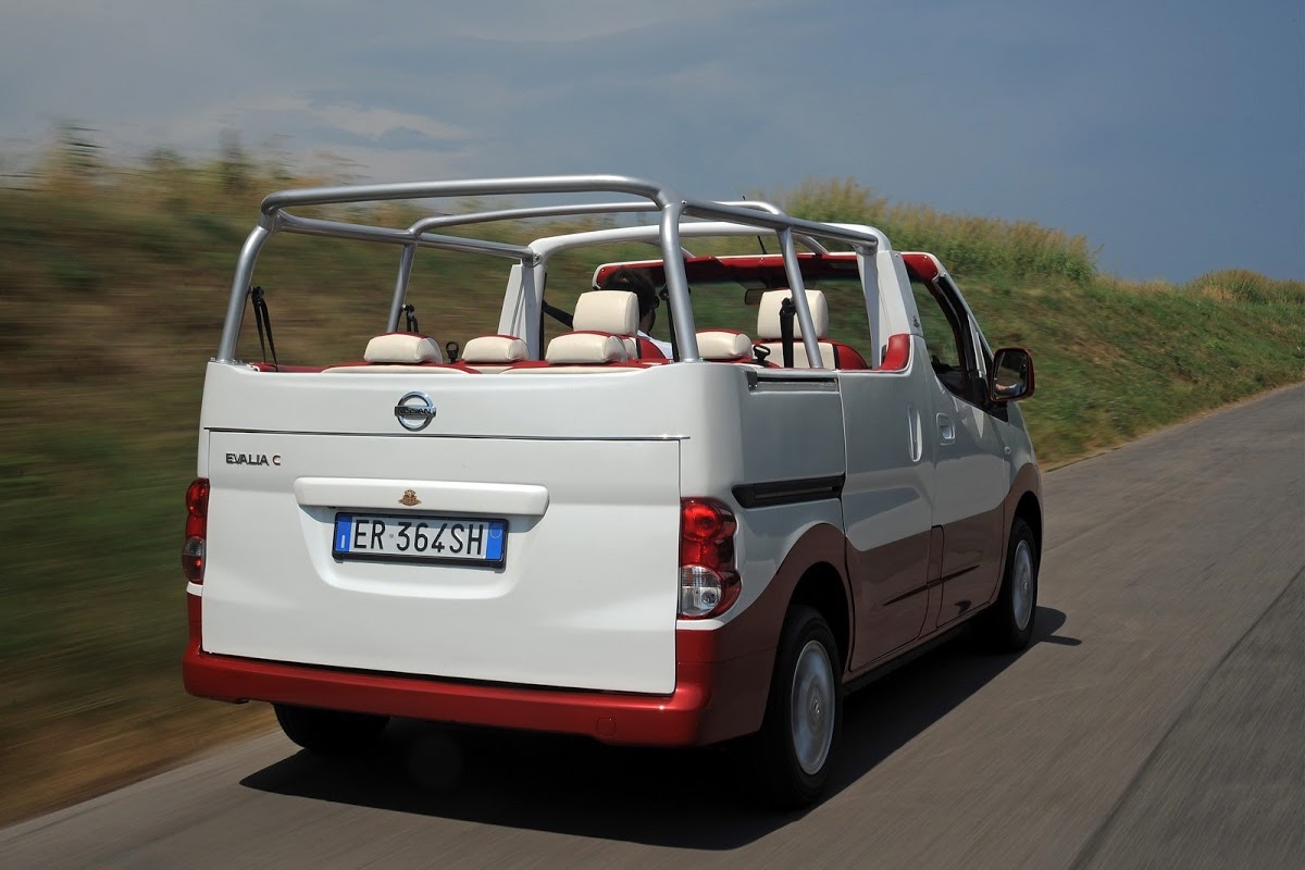 italian coachbuilder turns nissan nv200 into a sightseeing