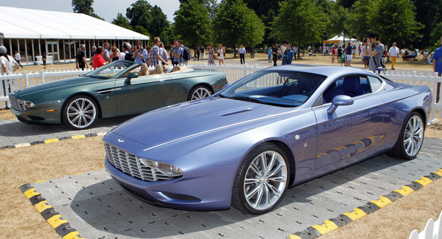  Zagato Shows New One-Off Aston Martin DBS Coupe and DB9 Spyder at Centennial Gathering