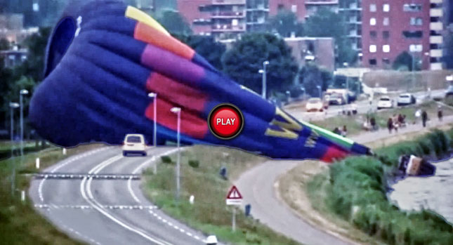  Hot Air Balloon Carrying Eleven Crashes onto Dutch Road