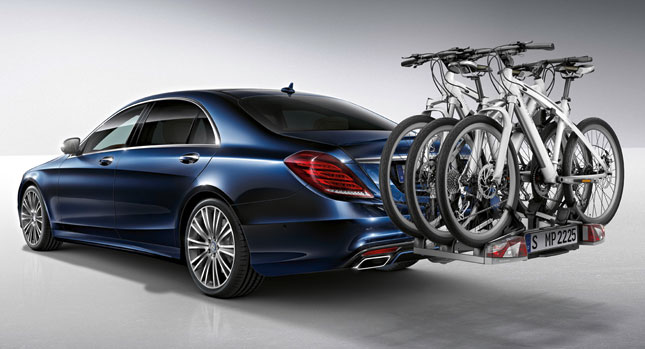  Mercedes-Benz Releases Genuine Accessories for the New S-Class; Bike Rack, Anyone?