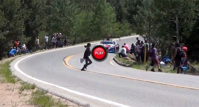 Watch Four Stooges Cross the Pikes Peak Course Moments Before Loeb’s Peugeot Flew By