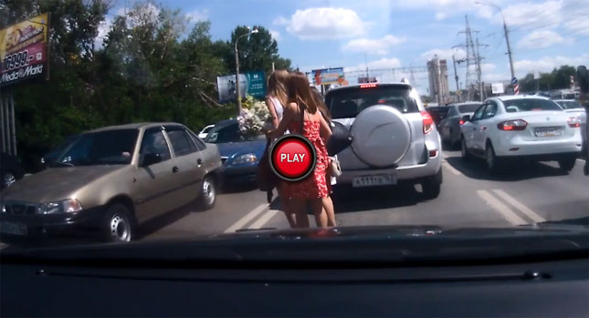Three Girls, Three Crashed Cars, One Angry Gentleman | Carscoops