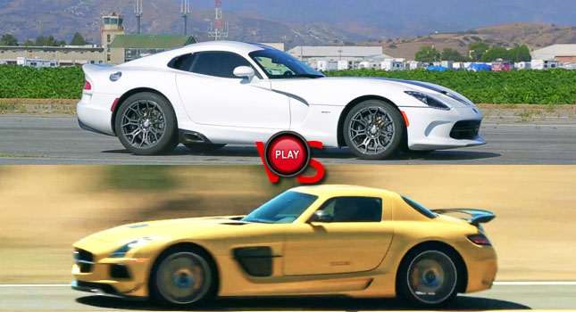  Mercedes SLS AMG Black Series Smokes SRT Viper in MT Test, But Also Costs 3X As Much…