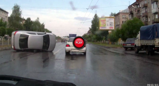  How On Earth Did This Toyota Corolla Overturn?