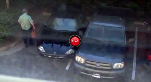  Toyota Owner Teaches Jaguar Driver Taking Two Parking Spots a Lesson