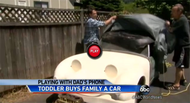  Look Who's Buying: 14-Month Old Baby Purchases eBay Car with Dad's Cell Phone!