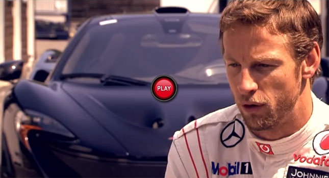  Jenson Button Gives the McLaren P1 “Some Beans” Up the Goodwood Hill