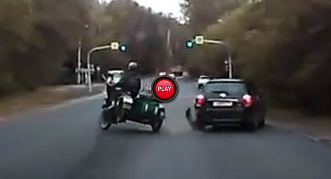  More Russian Motorcycle Stupidity, This Time with a Sidecar