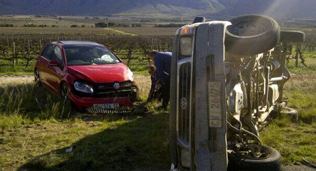  This is Possibly The First Recorded Crash of a New VW Golf GTI Mk7