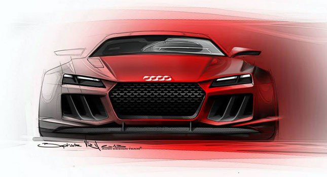  Audi Confirms New Quattro Sport Concept for Frankfurt via Official Sketches
