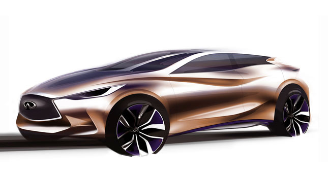  Infiniti Releases Sketch for Frankfurt-Bound Q30 Compact Concept