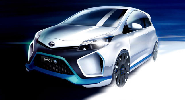  Toyota Comes Out with New Sketch of 400 HP Yaris Hybrid-R Concept