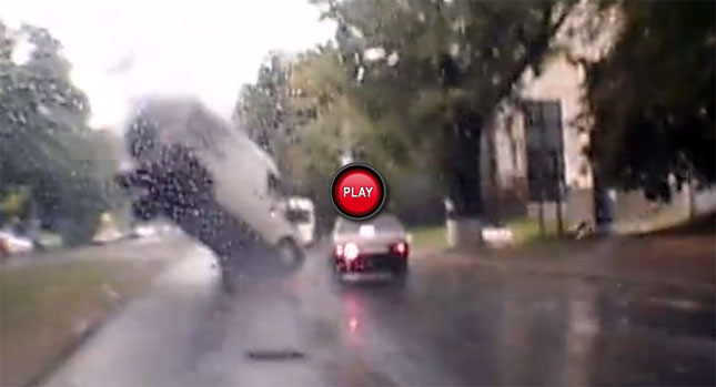  Watch Manhole Catapult Ford Transit Van Into the Air!