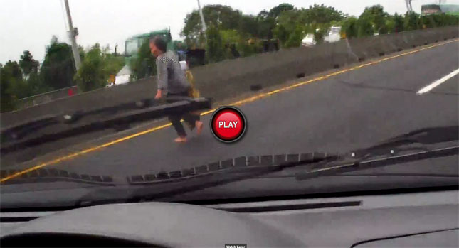  Lady Walks Across Highway Causing Multiple Crashes, Drivers Want Help to Identify Her