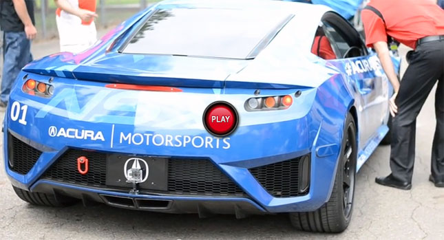  Watch Acura NSX Prototype's Test Runs at the Mid-Ohio Sports Car Course