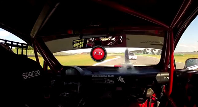  Seat Racer Gets the Shaft from a Porsche – Not Figuratively, But Literally…