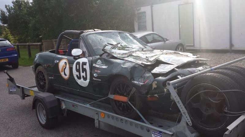 dbag or an accident mazda mx5 racer cries foul over