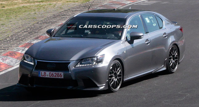  Spied: New Lexus GS-F Takes to the 'Ring for Testing