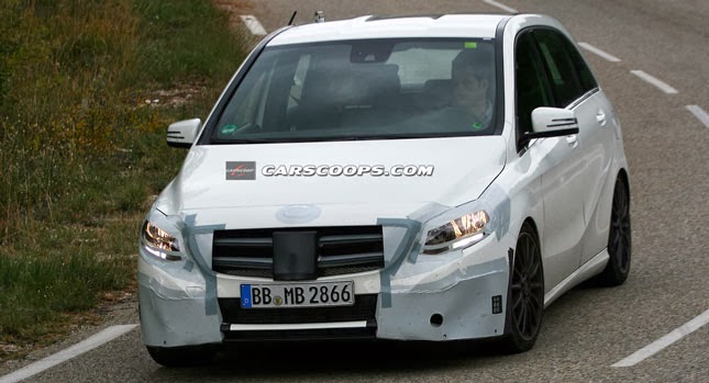  Spied: Mercedes B-Class Prepares for a Mid-Life Refresh