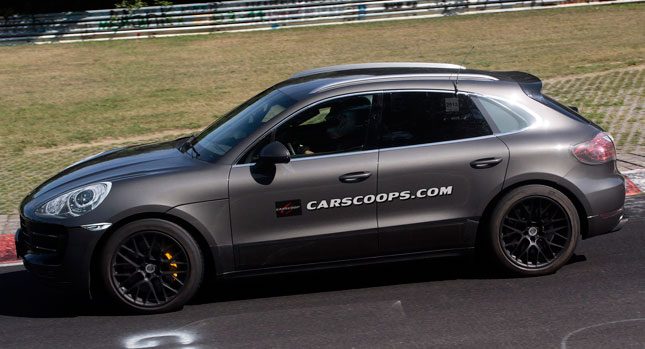  Spied: New Porsche Macan Turbochargers its Way Around the 'Ring