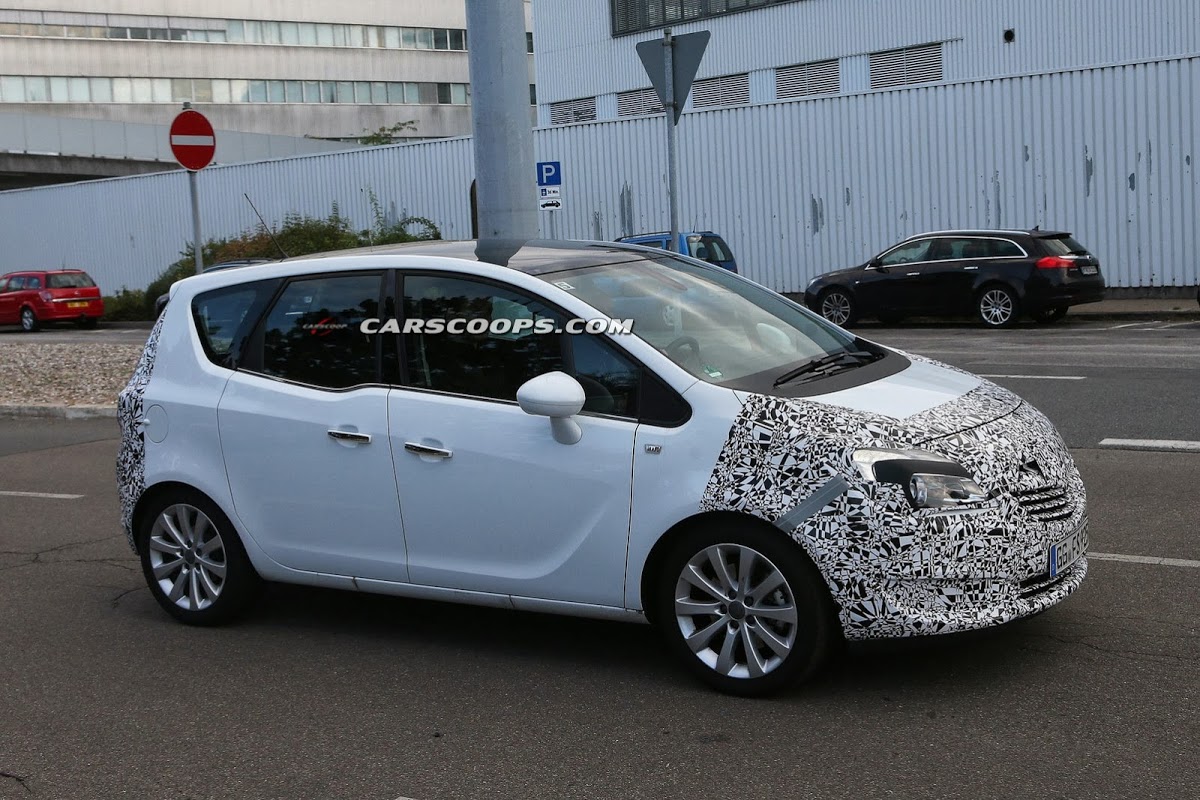 Spied Opel Placing The Final Touches On Facelifted Meriva