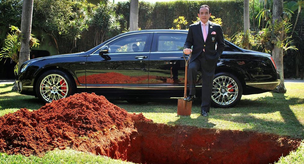  Brazilian Man’s Plan to Bury His Bentley Proves To Be An Ingenious Publicity Stunt [w/Video]