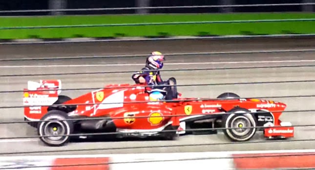  FIA to Have a Talk with F1 Drivers After Webber Hitched a Ride on Alonso’s Car