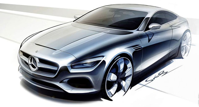  Mercedes-Benz Drops Official Sketch of New S-Class Coupe Concept, Confirms IAA Debut